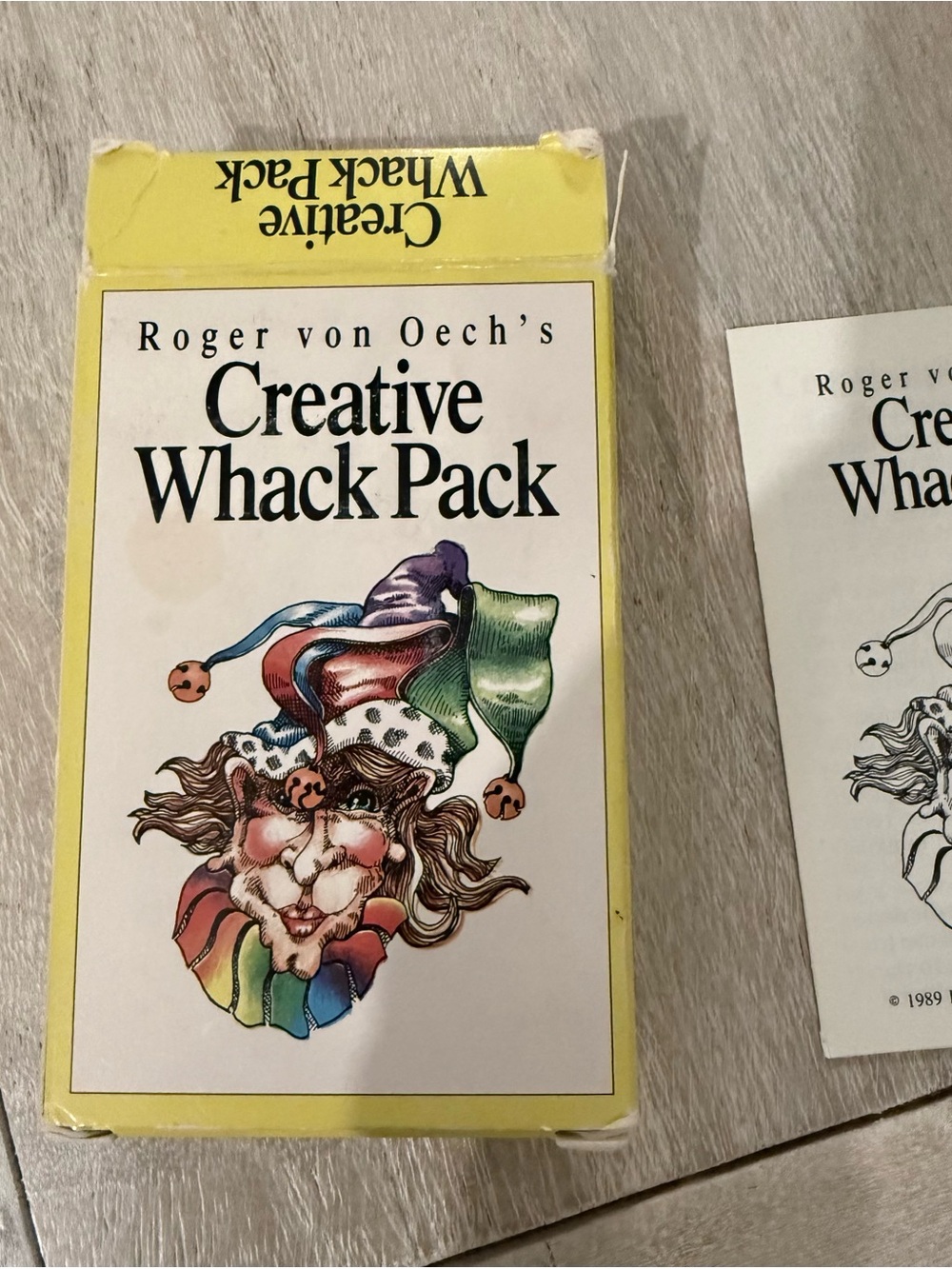 Vintage 1990 Creative Whack Pack Roger von Oech Complete 64 Card Set